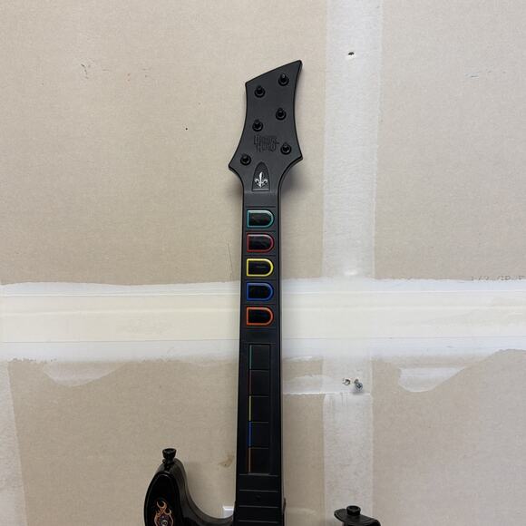 PS2 PlayStation 2 Guitar Hero RED OCTANE Sunburst Wireless Controller NO DONGLE! - Picture 3 of 7